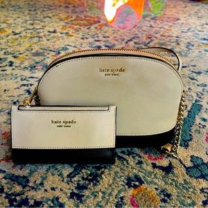 Kate Spade♠️Spencer Small Dome Crossbody + Spencer Small Slim Bifold Wallet